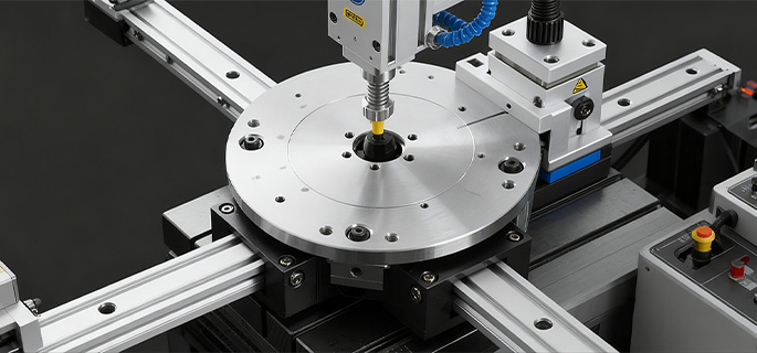 Linear guide and rotary table 1