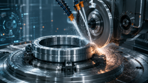 Bearing ring grinding workshop